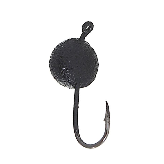 Мормышка вольфрам «Пирс» сфера, вес 1,4 г, цвет чёрный