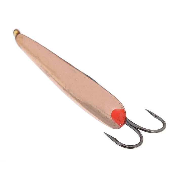 Блесна зимняя «Пирс» окуневочка, вес 3,6 г, медь с двойником