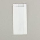 Пакет бумажный фасовочный, белый, V-образное дно 9 х 4 х 20,5 см