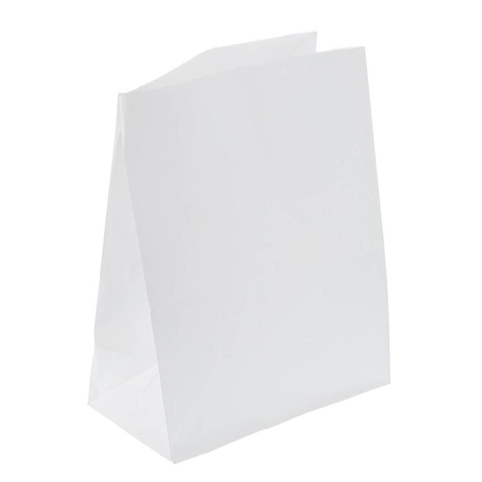 Пакет крафт бумажный фасовочный, прямоугольное дно 26 х 15 х 34 см пакет бумажный фасовочный чёрный 10 х 26 х 7 см