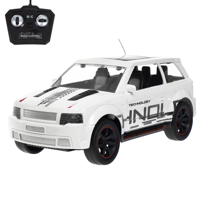 Машина радиоуправляемая "Ралли", масштаб 1:16, световые эффекты, работает от аккумуляторов, цвета МИКС