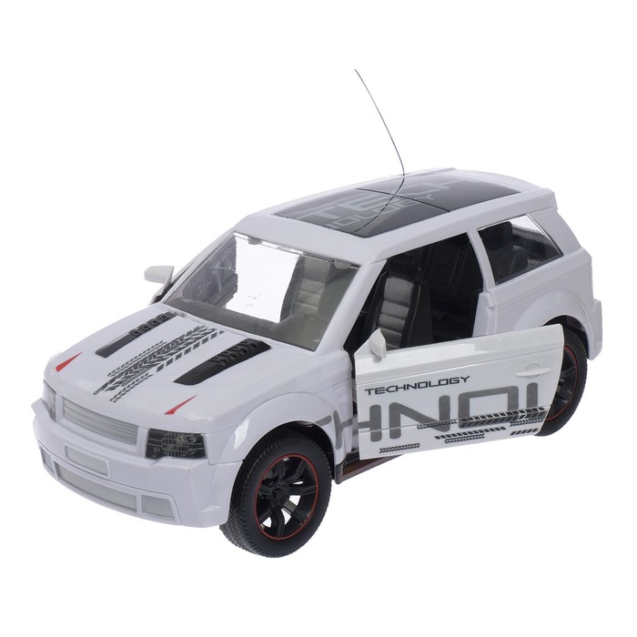 Машина радиоуправляемая "Ралли", масштаб 1:16, световые эффекты, работает от аккумуляторов, цвета МИКС