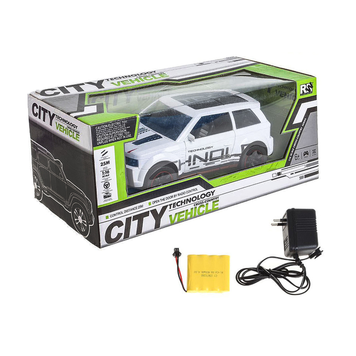 Машина радиоуправляемая "Ралли", масштаб 1:16, световые эффекты, работает от аккумуляторов, цвета МИКС