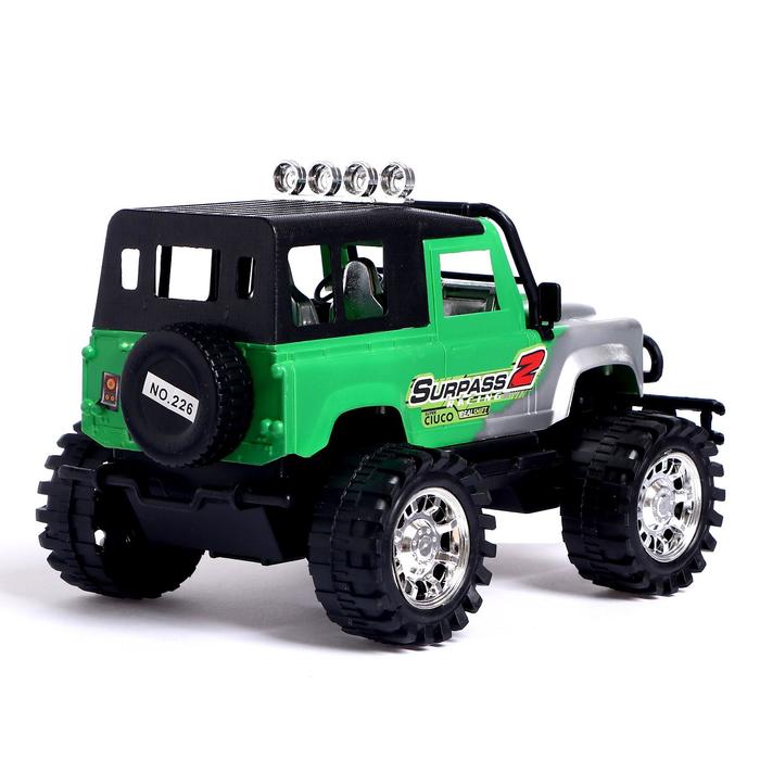 Машина инерционная "Джип - трофи", цвета МИКС