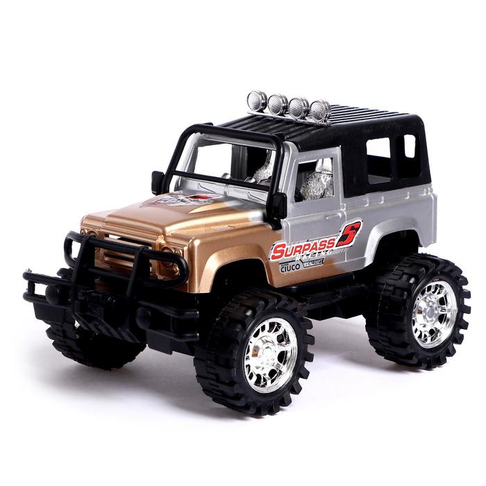 Машина инерционная "Джип - трофи", цвета МИКС