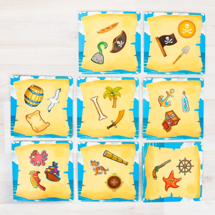 Игра лото для детей "Приключения пиратов"