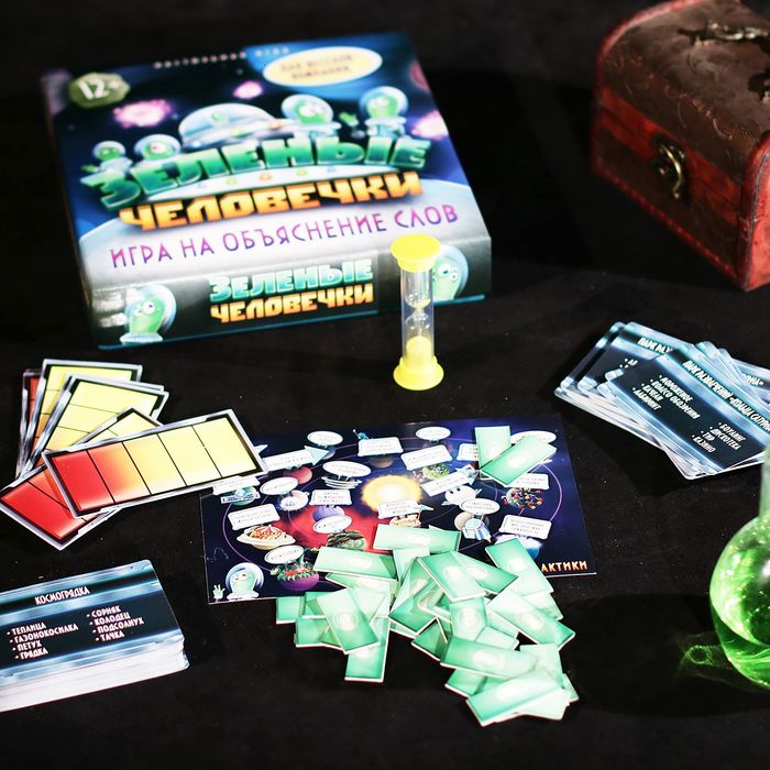 Настольная игра на объяснение слов "Зеленые человечки"
