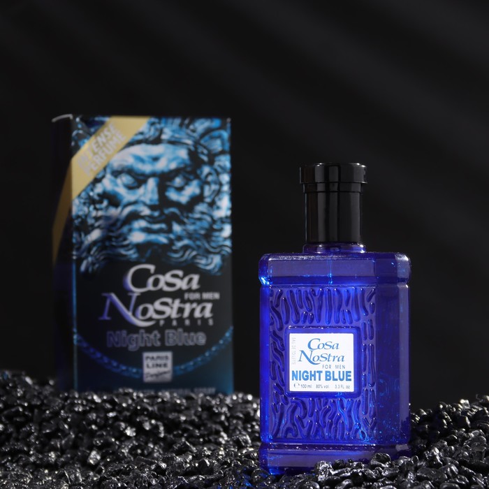 Туалетная вода мужская Cosa Nostra Night Blue Intense Perfume, 100 мл paris line parfums cosa nostra platinum туалетная вода 100 мл для мужчин