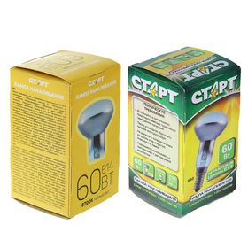 

Лампа накаливания "Старт", R50, Е14, 60 Вт, 230 В