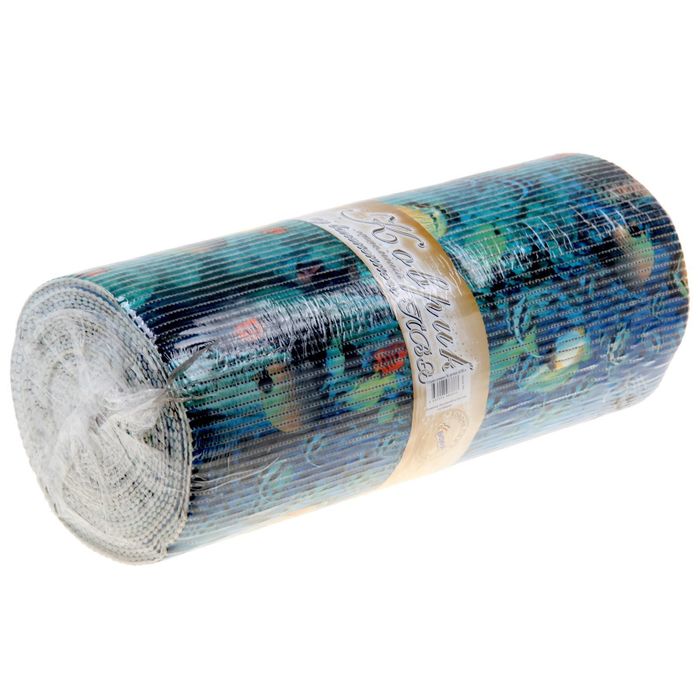 Коврик напольный ПВХ ширина 65 см, рулон 15 м "Реальность. Морское дно"