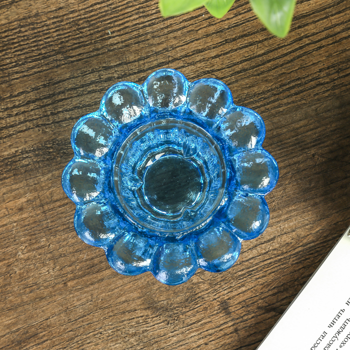 Подсвечник "Хризантемка" цветной МИКС