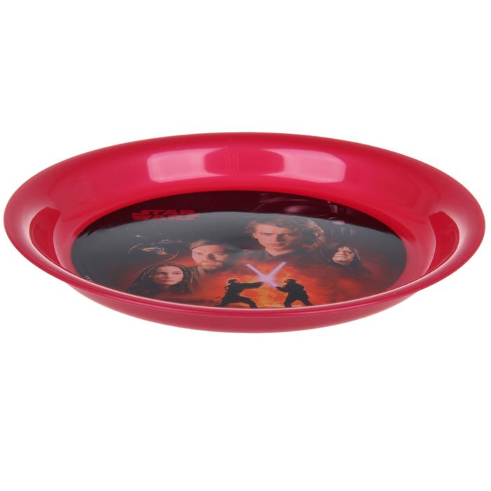 Тарелка 19 см "Звёздные Войны", цвет бордовый
