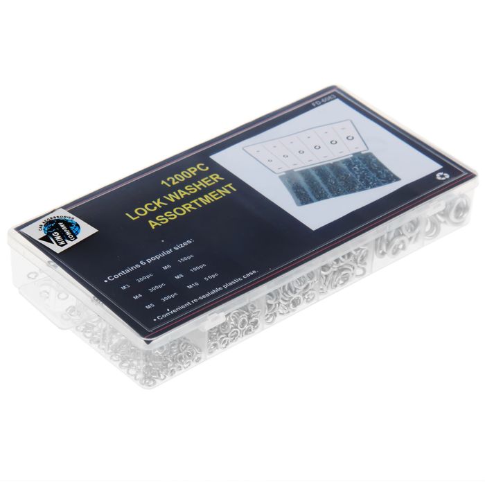 Набор шайб, гроверы, 1200 шт.