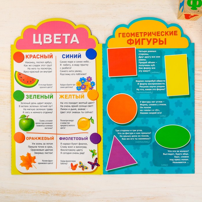 Ширмочка информационная "Цифры, цвета, формы"