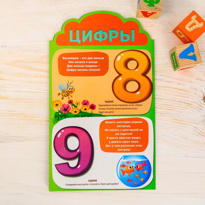 Ширмочка информационная "Цифры, цвета, формы"