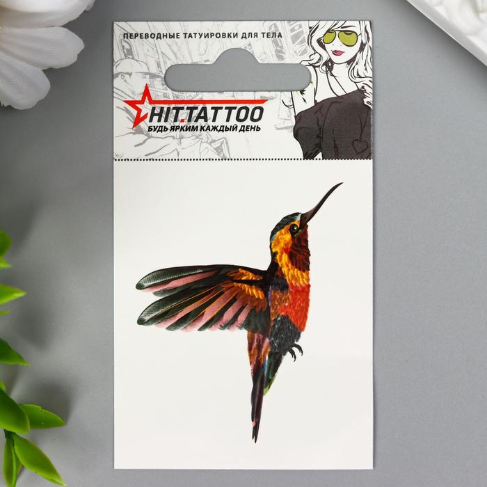 

Татуировка на тело "Колибри" 5,3х6,3 см