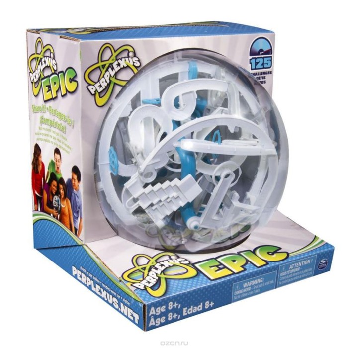 Игра-головоломка "Шар-лабиринт Perplexus Epic", 125 барьеров