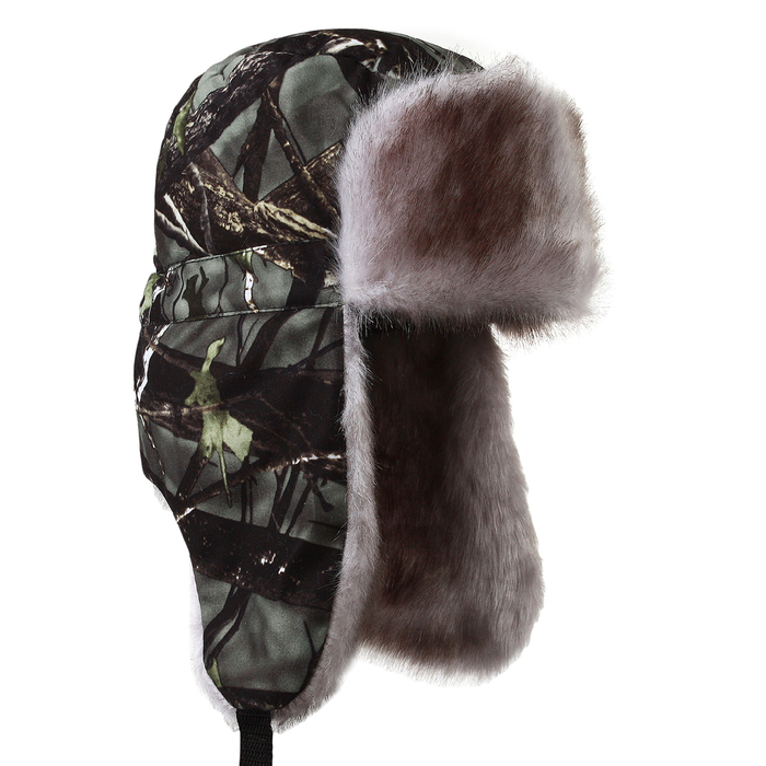 Шапка зимняя «Ушанка», размер 58-62, цвет микс