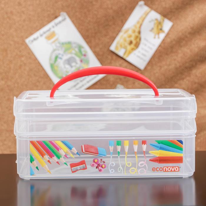 Контейнер универсальный с ручкой Art BOX, 2 секции