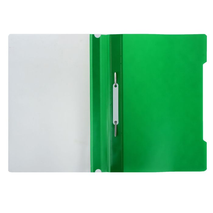 Папка-скоросшиватель А4, 120/160мкм ЭКОНОМ, зеленая