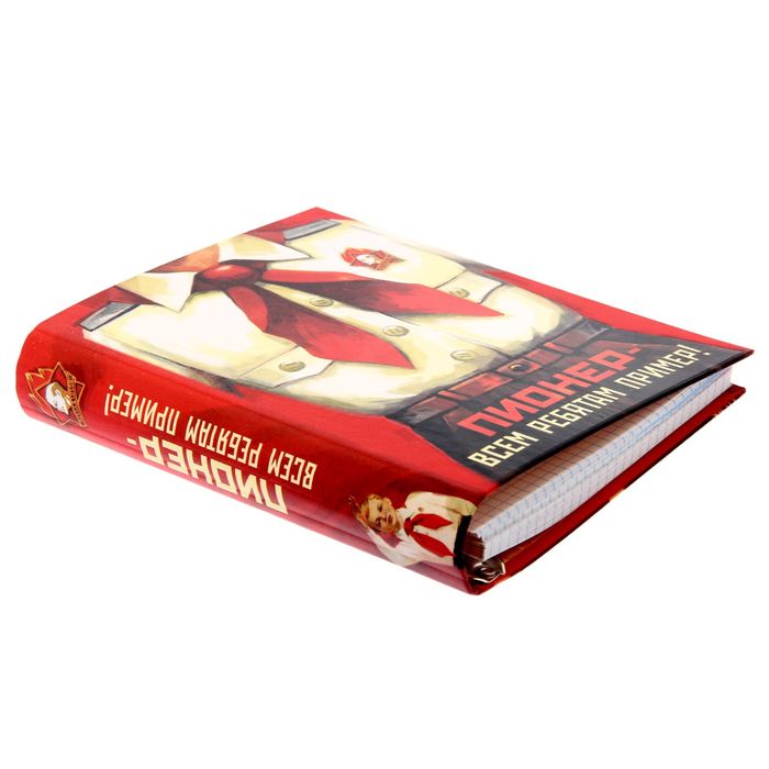 Ежедневник на кольцах "Пионер - всем ребятам пример!", твёрдая обложка, 120 листов