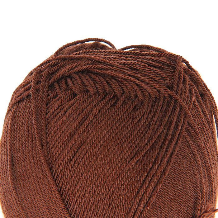 Пряжа "Diva" 100% микрофибра 350м/100гр (26 коричневый)
