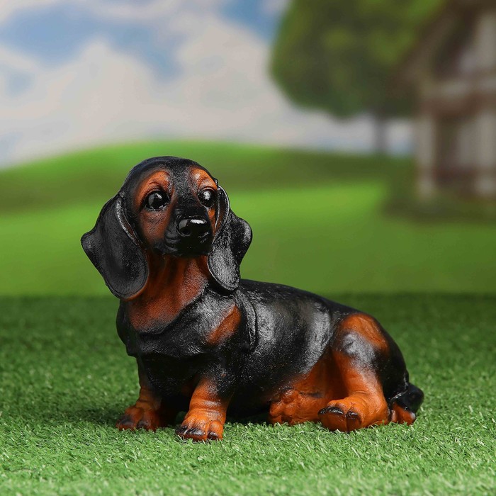 Садовая фигура "Такса" 17*8*14см