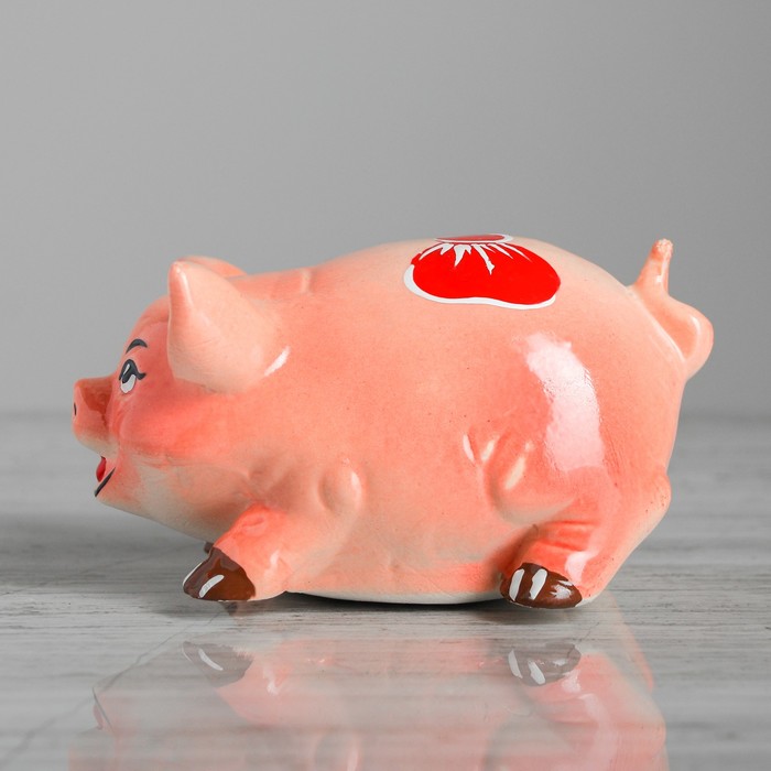 Копилка "Поросёнок с бантиком"