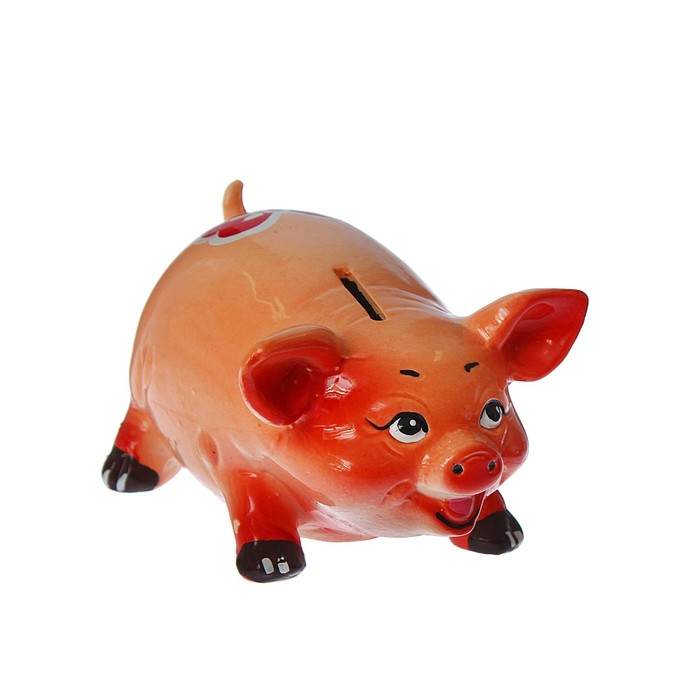 Копилка "Поросёнок с бантиком"