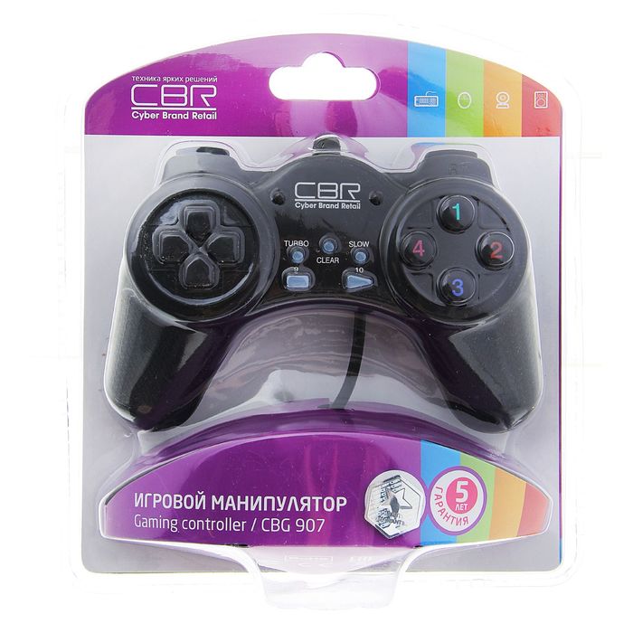 Игровой джойстик CBR CBG 907 для PC, проводной, USB