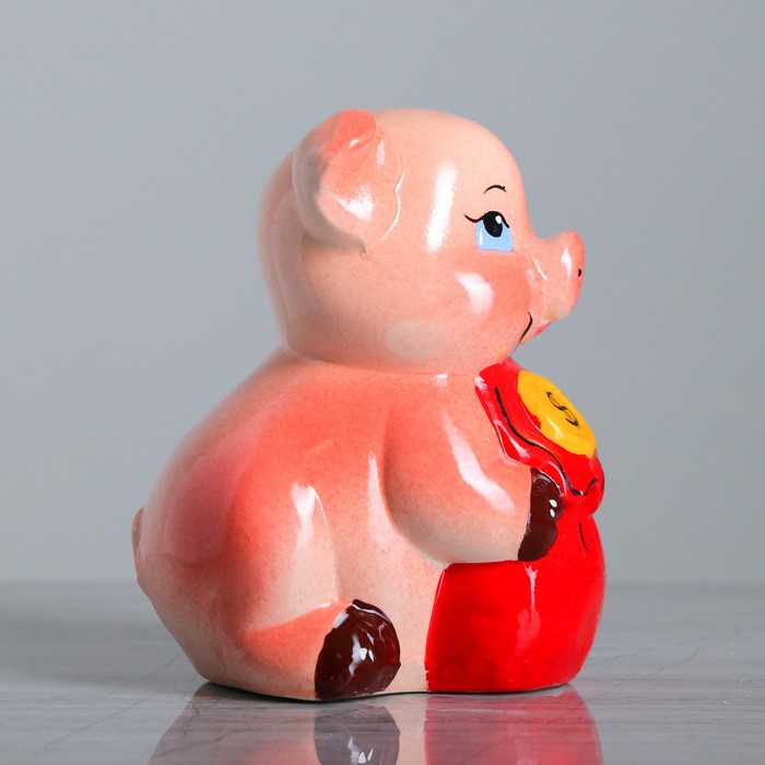 Копилка "Поросёнок с мешком"