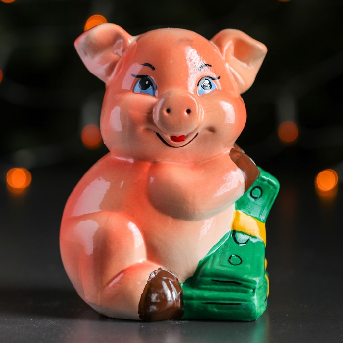 Копилка "Поросёнок с деньгами"