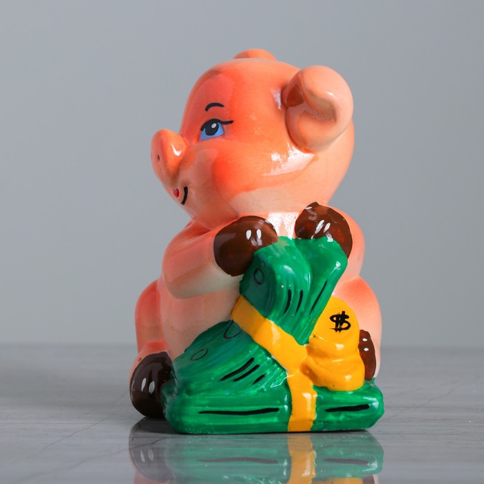 Копилка "Поросёнок с деньгами"