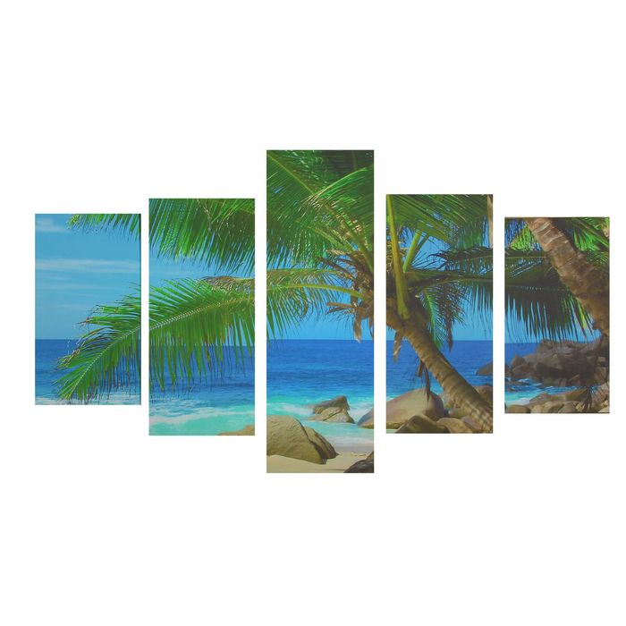 Модульная картина на подрамнике "Пальмы"