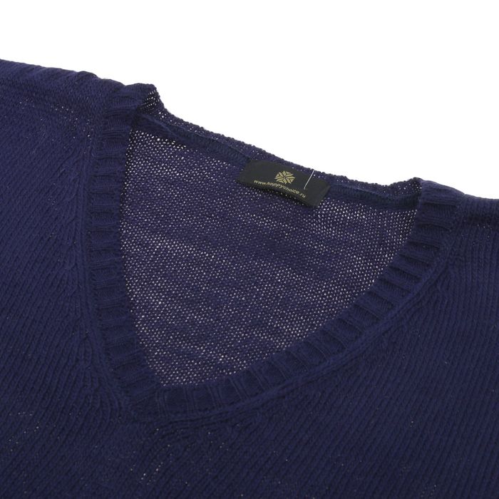 Джемпер мужской вязаный 5106, цвет синий, р-р 54