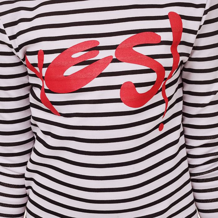 Джемпер для девочки, рост 158-164 см (80), белый/черная полоска