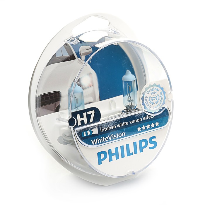 Лампа автомобильная H7 12V- 55W Philips White Vision 2 шт.