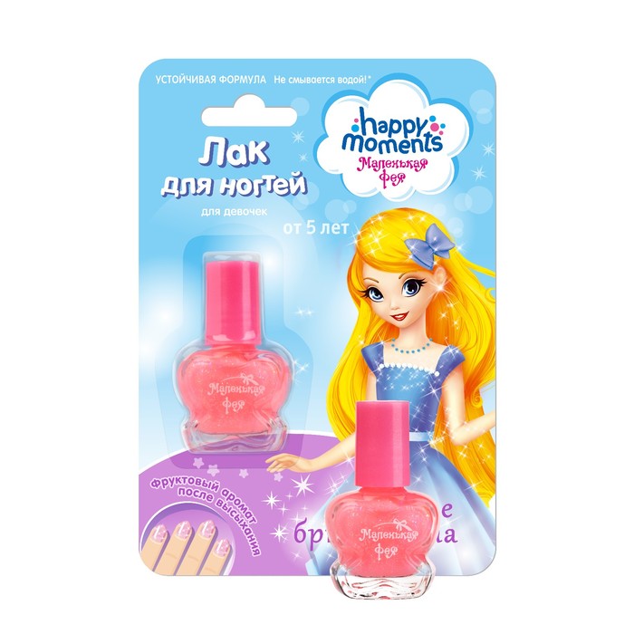 Лак для ногтей Маленькая фея "Устойчивая формула", сияние бриллианта, 6 мл