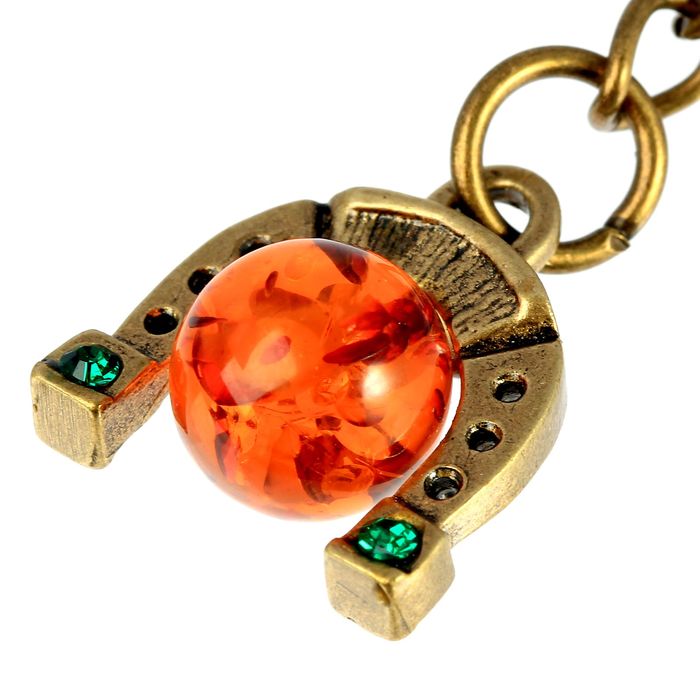 Брелок "Подкова с шариком малая"