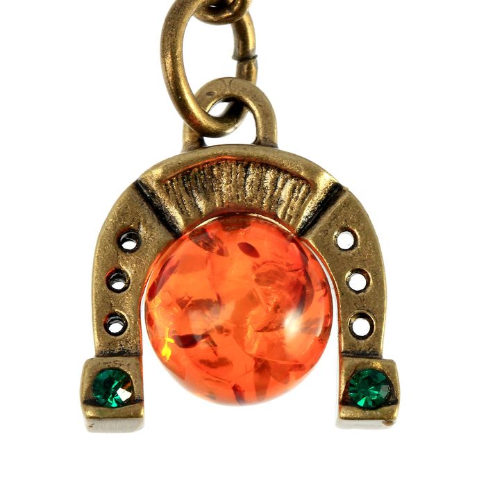 Брелок "Подкова с шариком малая"