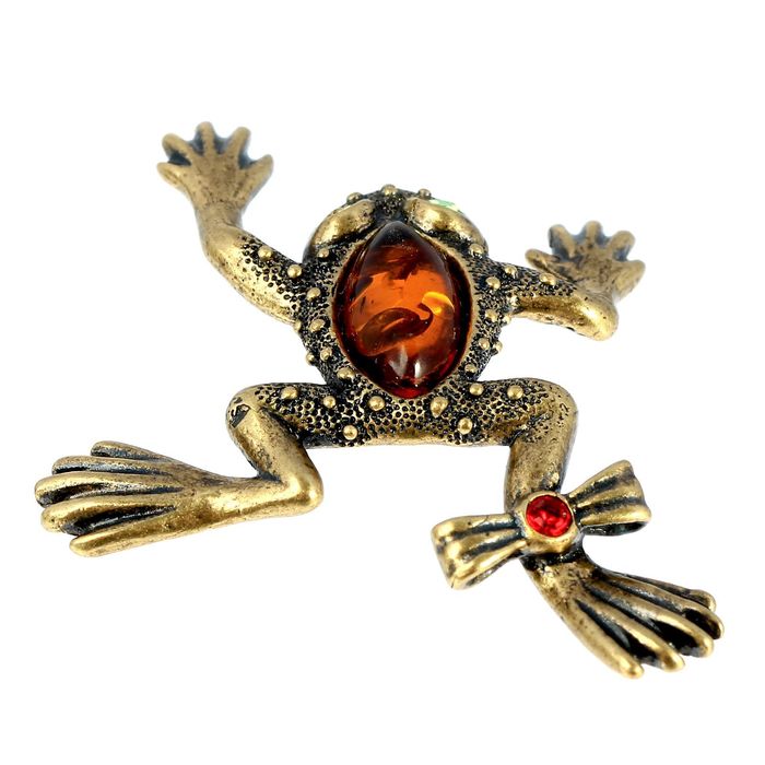 Сувенир "Лягушка с бантиком на лапке"