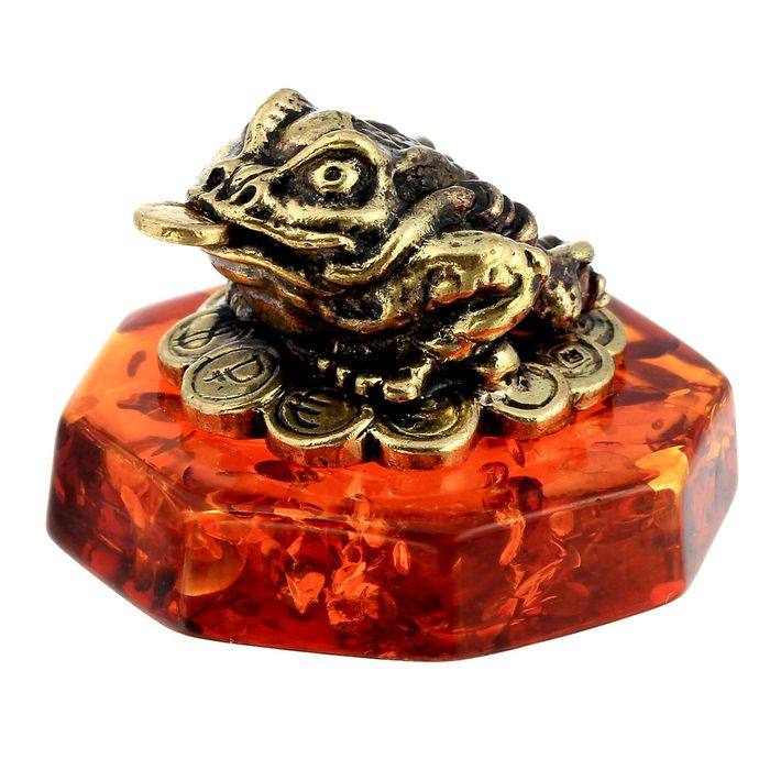 Нэцкэ "Лягушка с монетами"