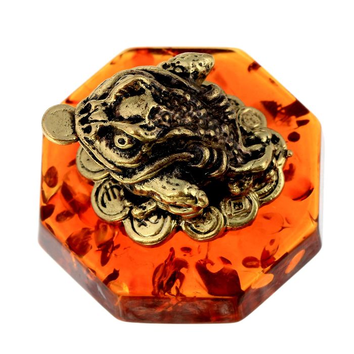 Нэцкэ "Лягушка с монетами"