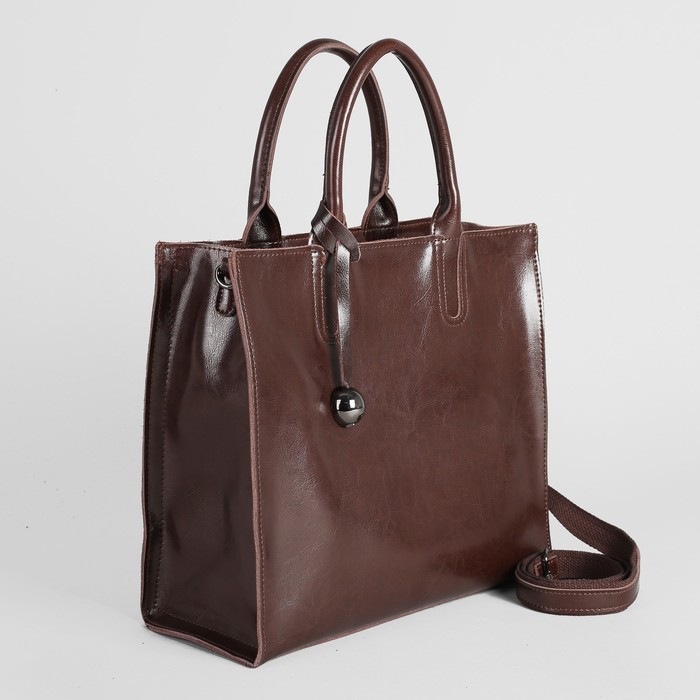 Сумка женская на молнии, 1 отдел, внутри карман на молнии, 2 кармана под телефон, длинный ремень, цвет коричневый