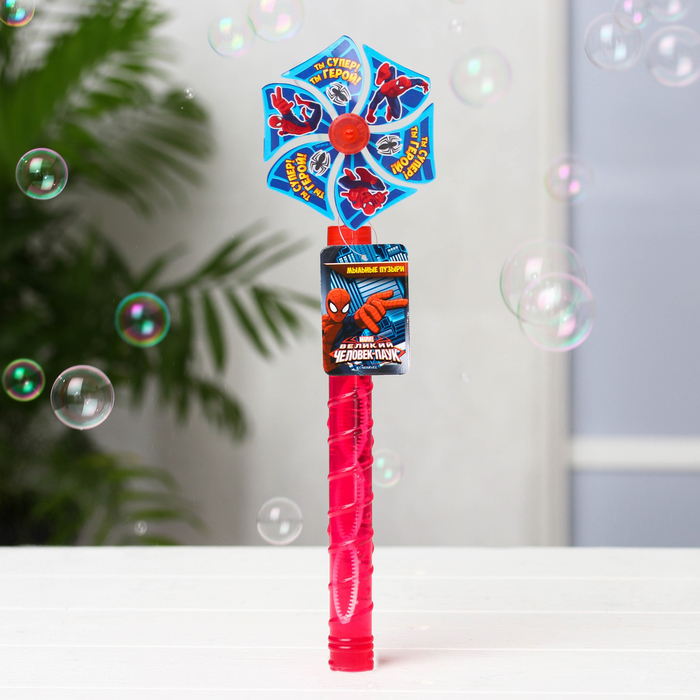 Мыльные пузыри с ветерком "Ты герой", Человек-Паук, 35 мл