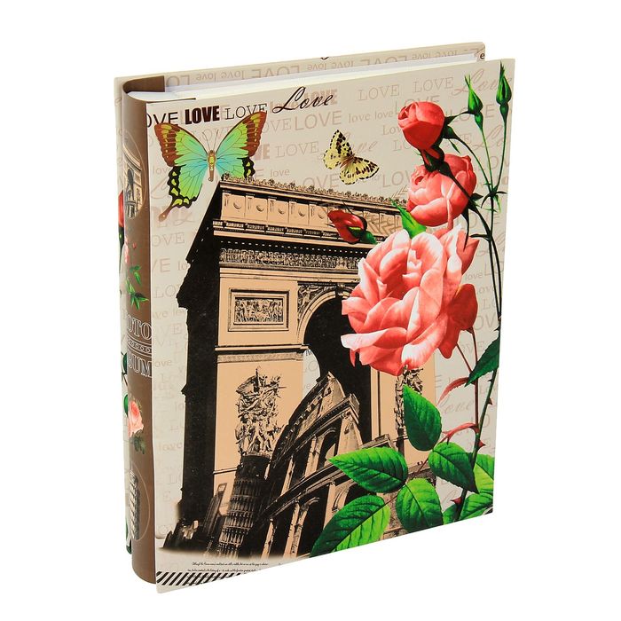 Фотоальбом "Европа" на 200 фото 10х15 см, МИКС