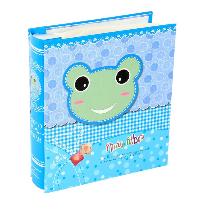 Фотоальбом на 50 фото 13х18 см "Весёлая лягушка" МИКС