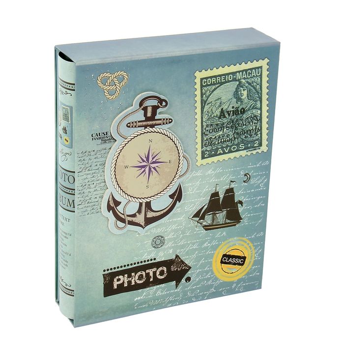 Фотоальбом на 200 фото 10х15 см "Морское приключение", микс