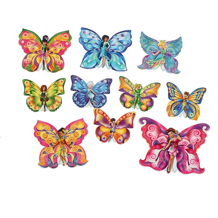 Набор украшений на клейкой ленте "Феи-Бабочки"