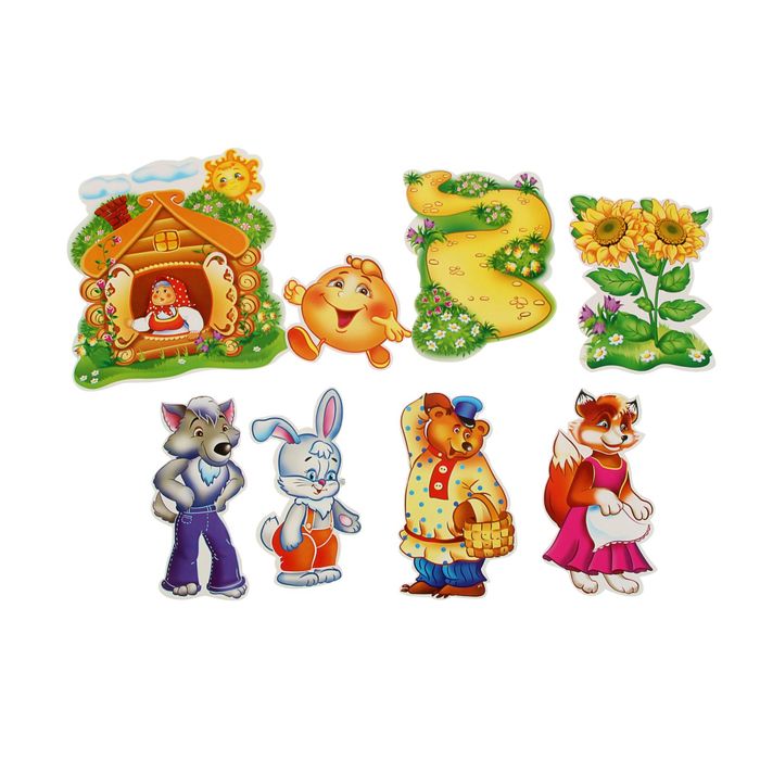 Набор украшений на клейкой ленте "Колобок"